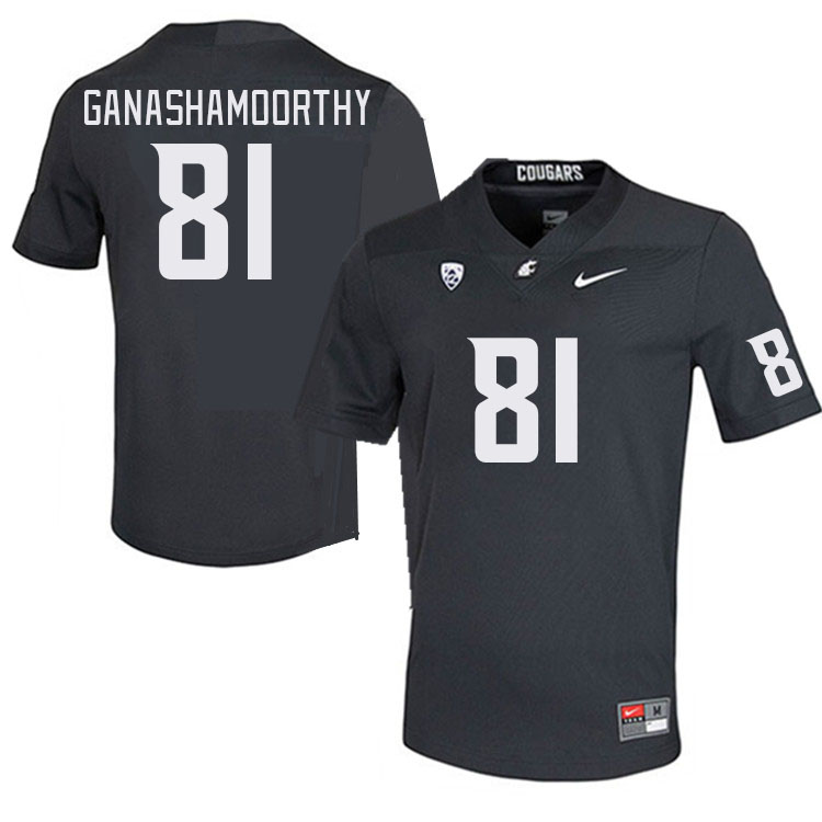 Washington State Cougars #81 Branden Ganashamoorthy College Football Jerseys Stitched Sale-Charc
